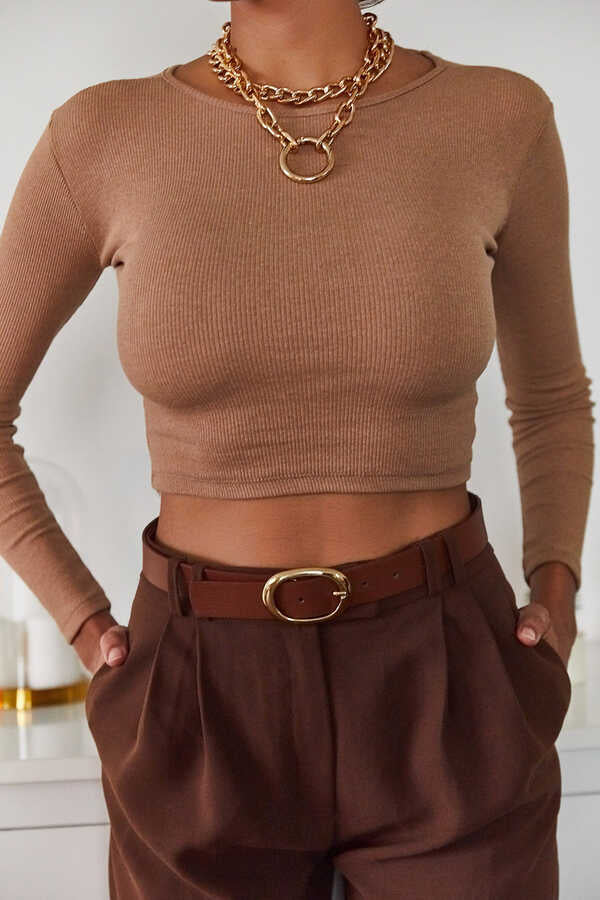Brown basic t-shirt