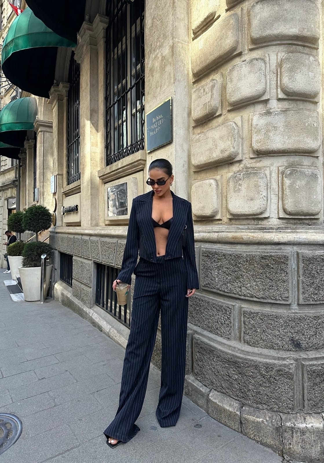 Navy Blue Pinstripe Suit