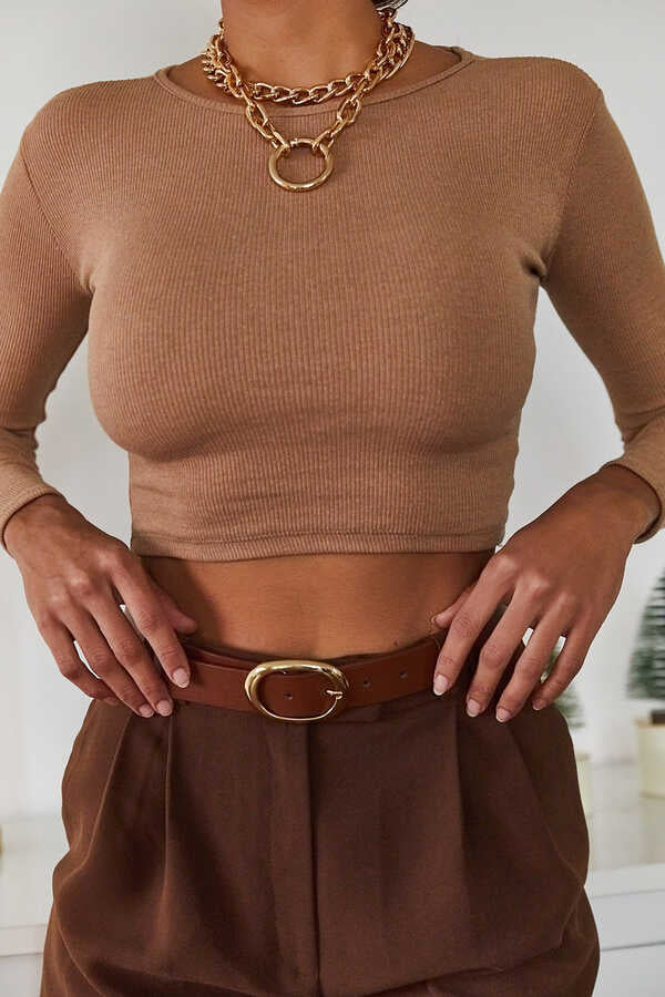 Brown basic t-shirt