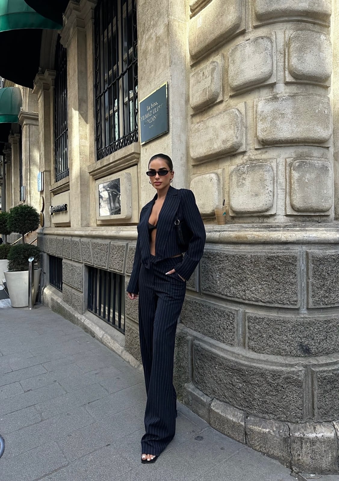Navy Blue Pinstripe Suit