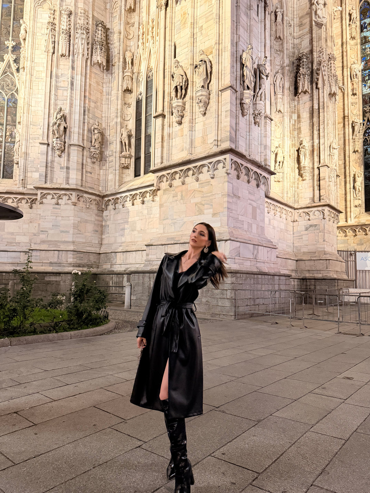 Cappotto in Eco-pelle