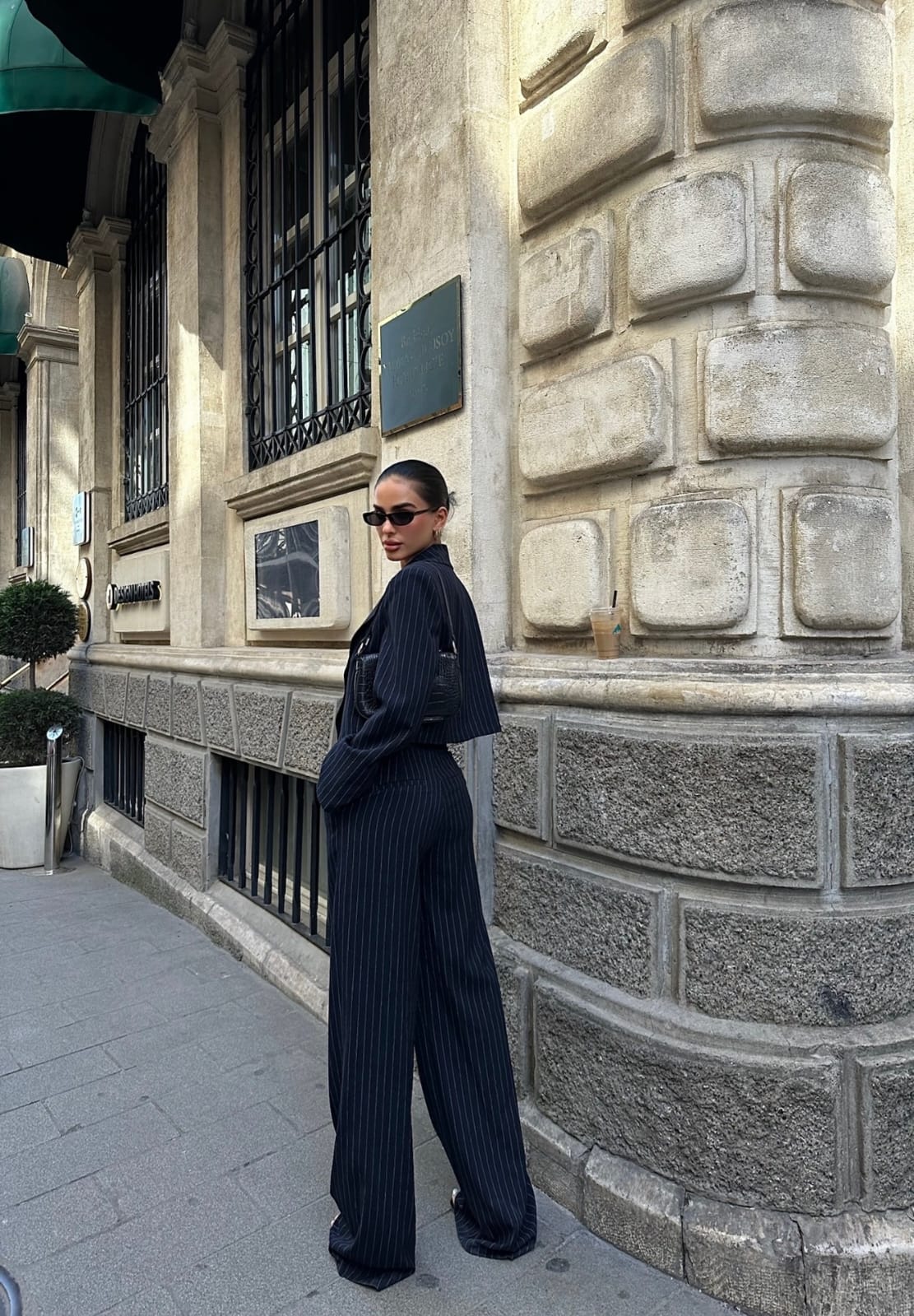 Navy Blue Pinstripe Suit