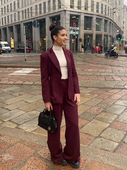 Tailleur AMBRA burgundy