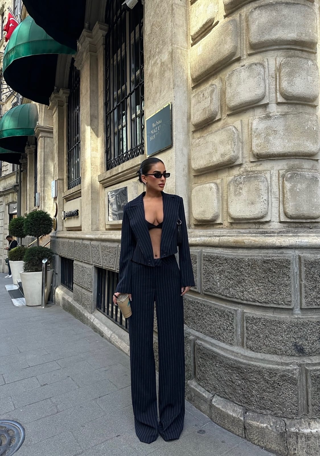 Navy Blue Pinstripe Suit