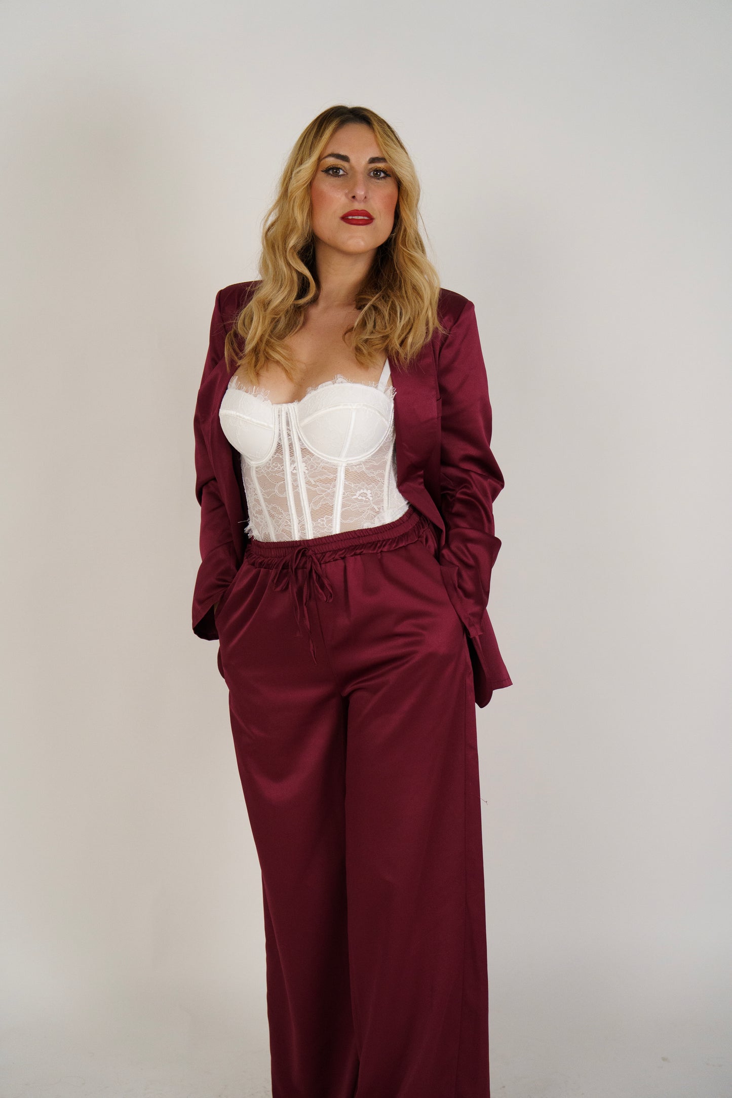 Tailleur GISELLE burgundy